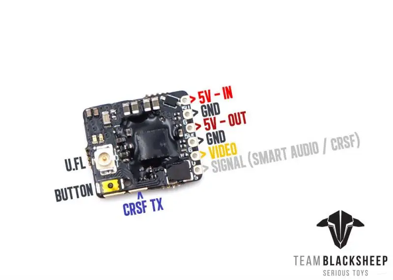 Оригинальный микровидеопередатчик TBS Team Blacksheep Unify Pro32 Nano 5G8 VTX 5 8 ГГц|Детали и