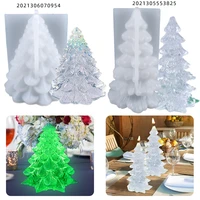 newest arrive christmas tree diy santa claus candle molds silicone 3d mold candle holder mold for home decor