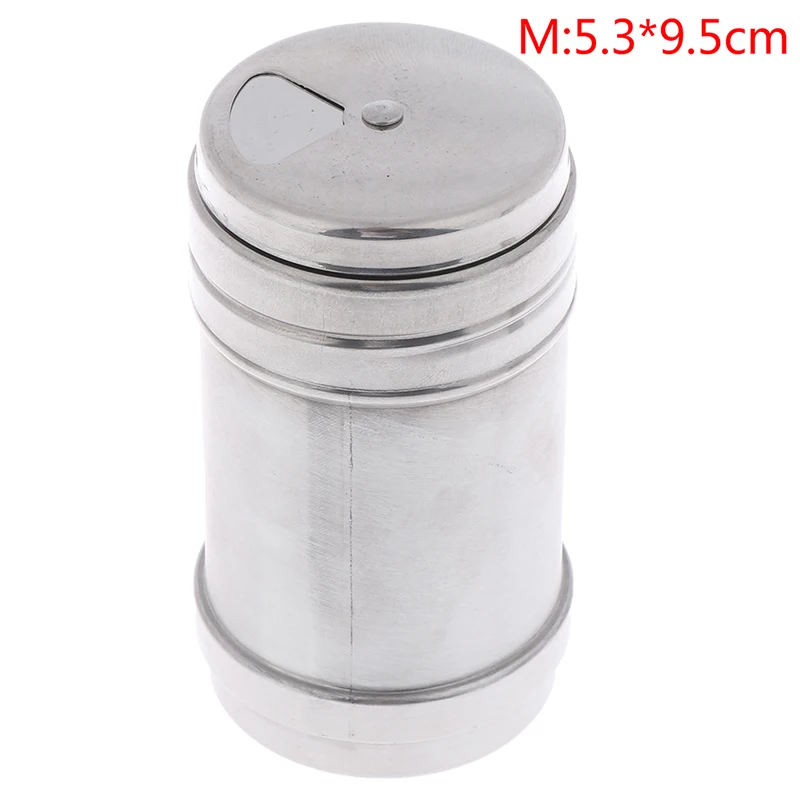 Нержавеющая сталь шейкером специй Jar сахар соль перец травы бутылочка для