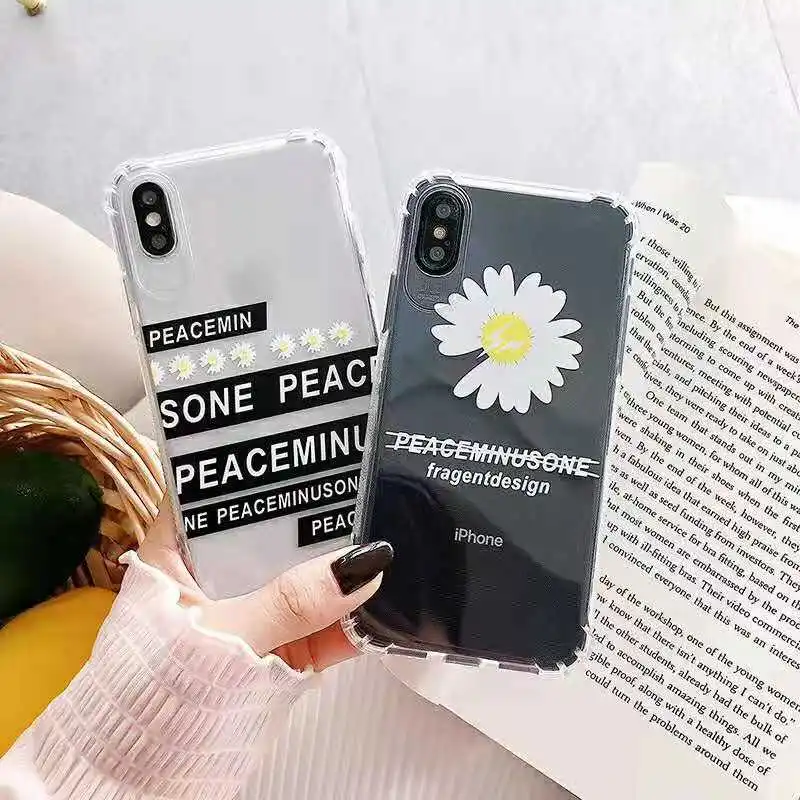 Чехол INS korea daisy peace для телефона iphone 7 чехол tranродитель из ТПУ 11 pro max XR XS MAX 6 s 8 plus