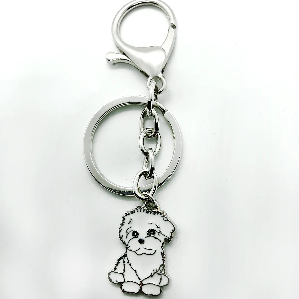 Новый дизайн эмалированный брелок для ювелирных изделий с белым маленьким