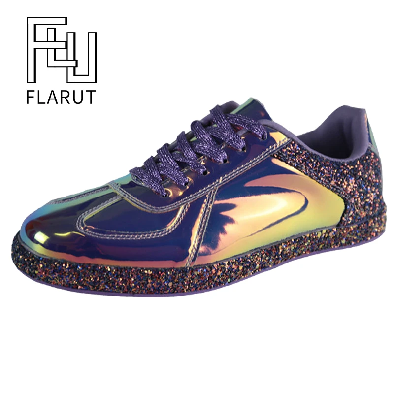 Женские блестящие туфли FLARUT для скейтборда женские удобные кроссовки на