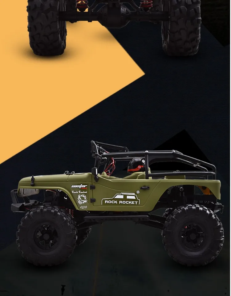 CJ10-18-RTR ролик 1/10 RC автомобиль рок ракета-щеткой мощность