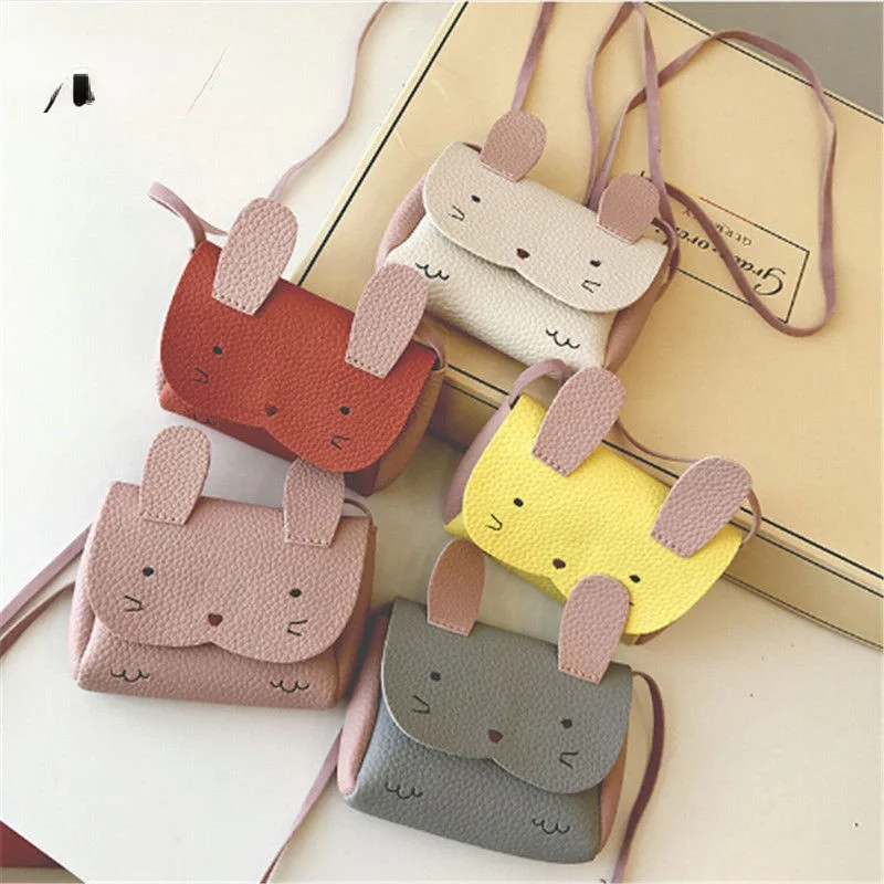 

New Fashion Baby Kids Girl Bunny Shoulder Bag Cute Animal Storage Crossbody Messenger Bags Handbag Kids Gifts