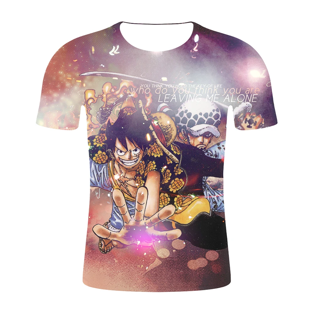 2019 летние новые повседневные топы футболки классические аниме одна деталь 3D
