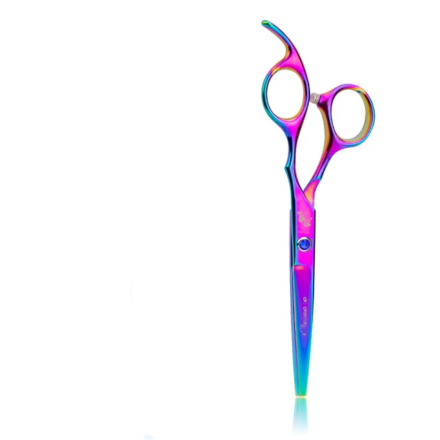 

Professional 6.0 Inch 4cr Barber Hairdressing Scissors Thin Shear Flat Shears Beauty Set Color Pure Black Hairdressing Scissors