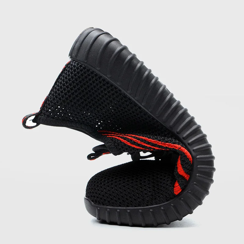 Ботинки мужские рабочие без шнуровки дышащие боты защита от проколов защитная