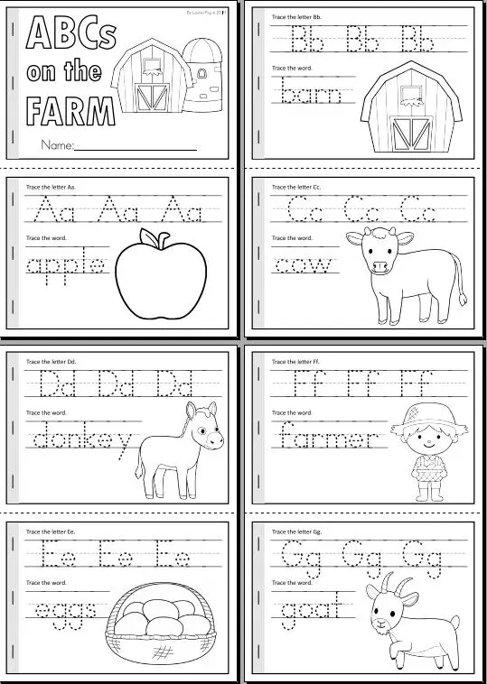 92 шт. ферма тема Забавный детский сад английская книга для занятий алфавитом