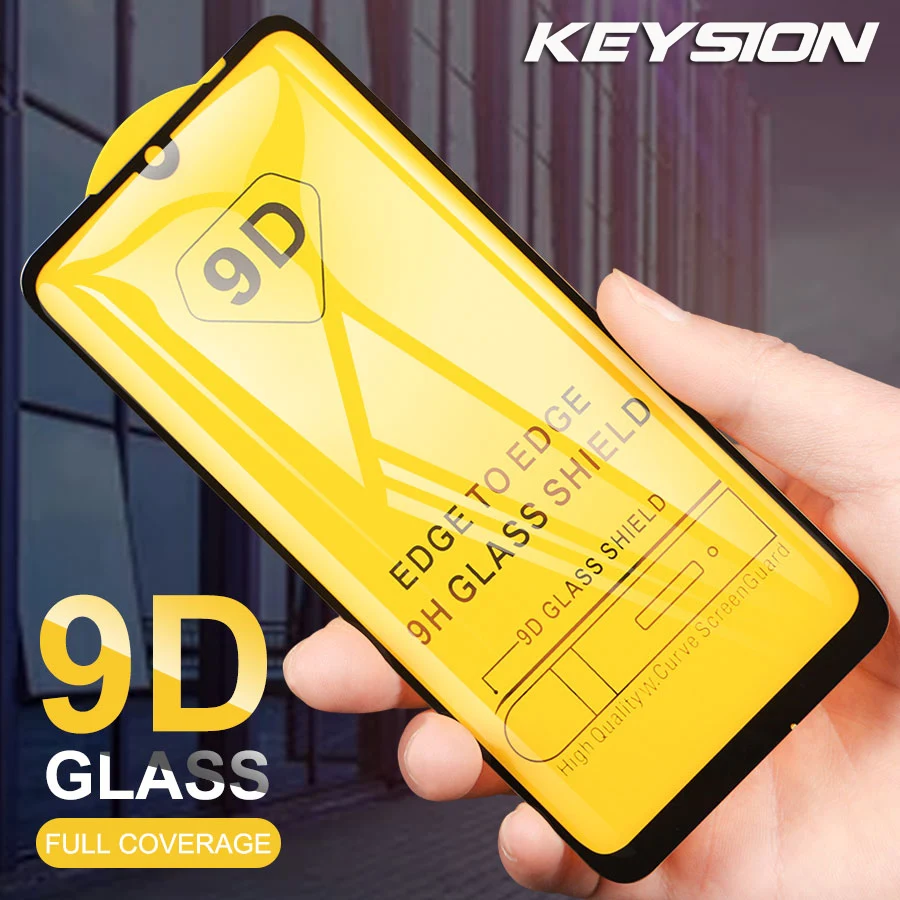 Защитное стекло KEYSION закаленное с полным покрытием для Xiaomi Redmi Note 8 7 6 Pro Mi 9T 9SE 8Lite