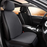 karcle car seat cover set imitation linen universal seat protector back seat cover front rear breathable car supplies