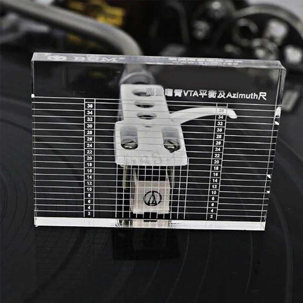 

Azimuth Ruler Acrylic Tool Vinyl Player Phono Tonearm Clear Balance Headshell Measuring VTA Lp Accessories