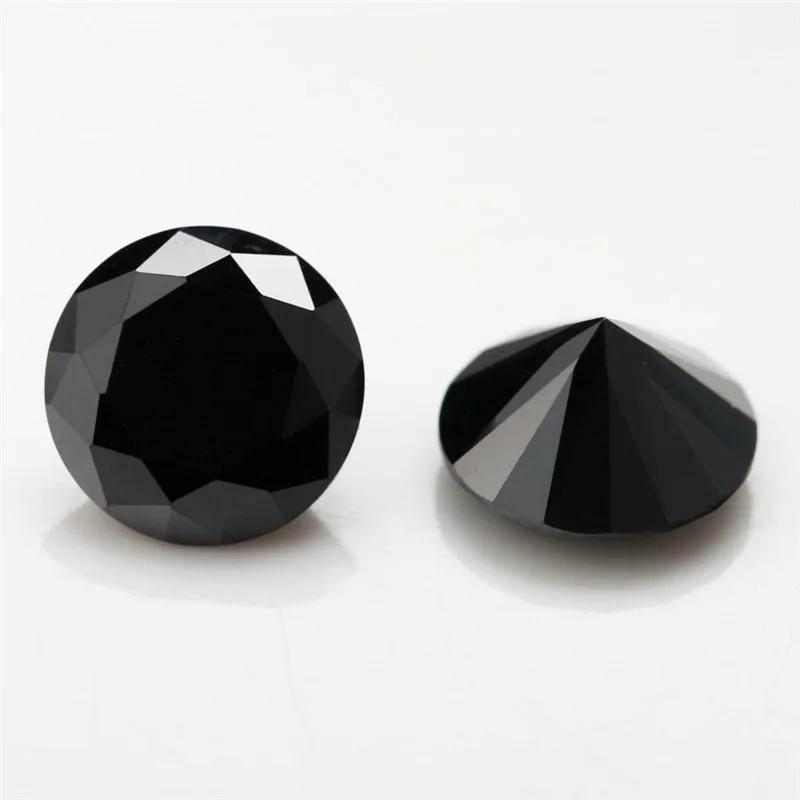 

Wholesale Multi Size Black Loose Cubic Zirconia Top Quality 1-3mm loose gemstone CZ Stone 500pcs/pack