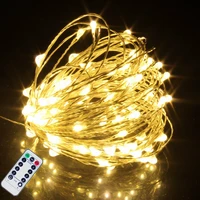 remote control fairy lights usb battery operated led string lights timer copper wire christmas decoration lights waterproof