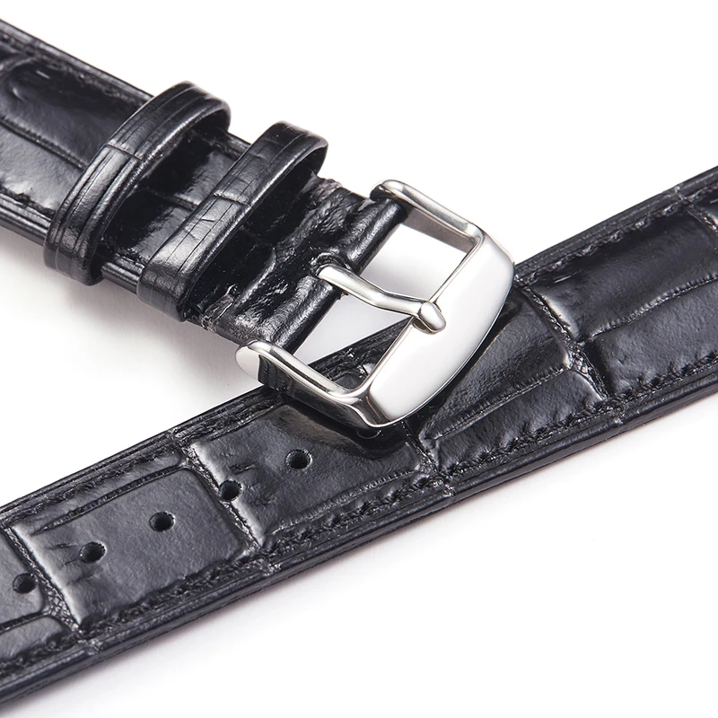 Getalia Leather Watch Band 19mm 20mm 21mm 22mm Watch Strap for Huawei Watch gt 2 pro Alligator Embossed Genuine Leather