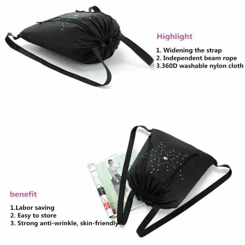 Женский тканевый рюкзак на шнурке для спортзала мужской и женский с завязками |