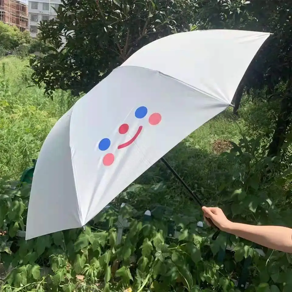 

Korea Ins Kawaii Cute Smiley Face Girl Funny Piggy Pig Bear Vinyl Sunscreen Umbrella Sunshade Umbrella Couple Umbrella