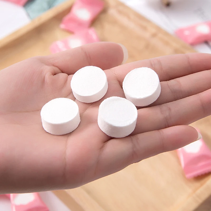 30/50 Шт портативное хлопковое сжатое полотенце для путешествий расширяемое мини