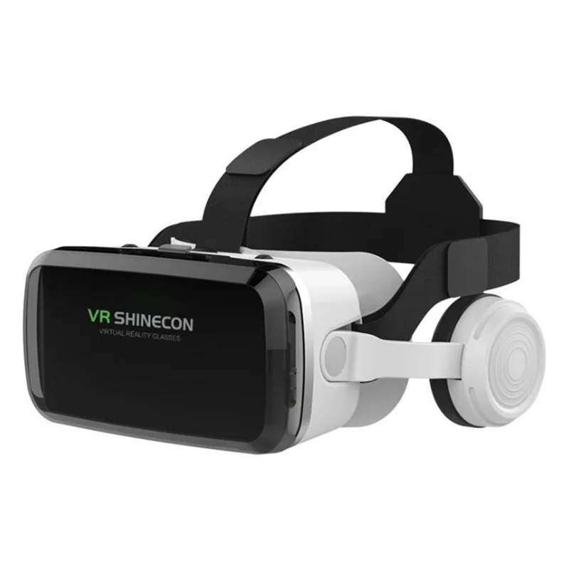 

VR SHINECON Thousand Magic Mirror VR Glasses G04BS Bluetooth Headset Version 3D Virtual Reality Helmet Smartphone + Joystick