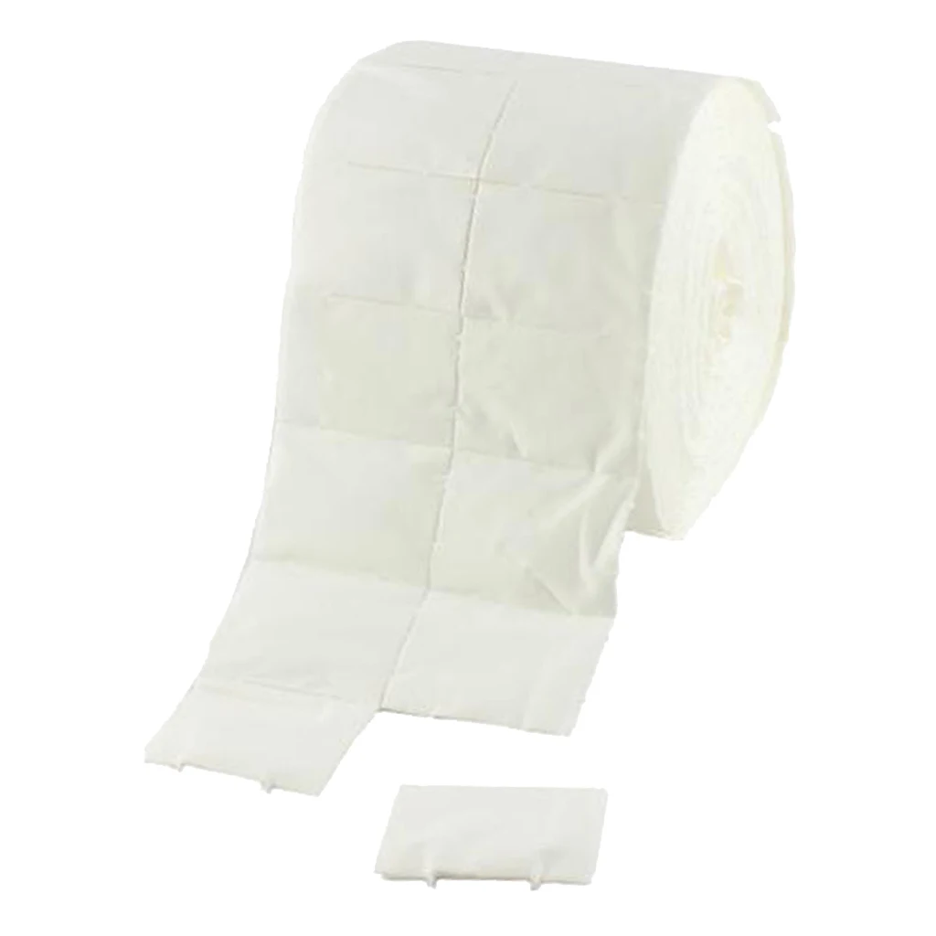 

500pcs/roll Nail Cotton Wipes UV Gel Nail Tips Polish Remover Cleaner Lint Paper Pad Soak Nail Art Cleaning Manicure Tool