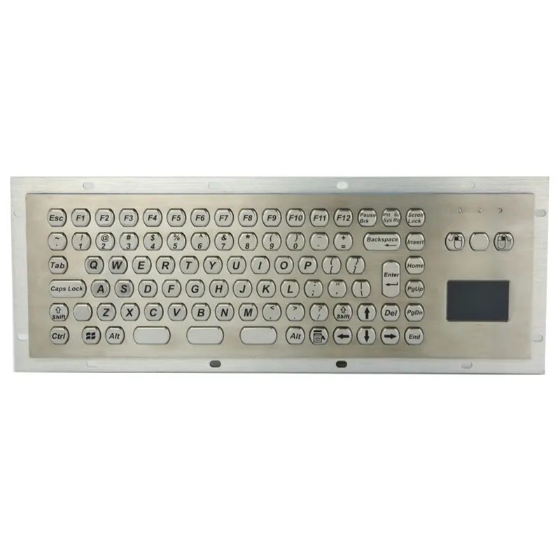 With Optional Touchpad Stainless Steel Metal Keyboard