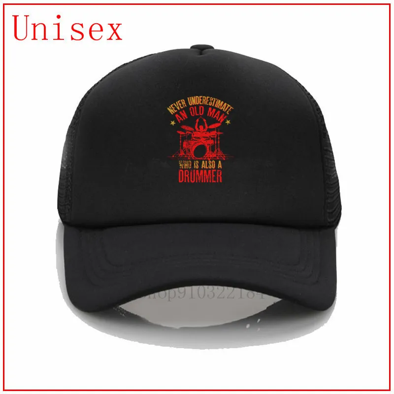 

Never Underestimate An Old Man Who Is Also A Drummer mens hats and caps woman bucket hats baseball hat adjustable fitted hat