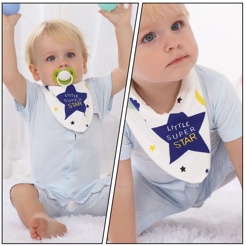 

3pcs Cotton Newborn Bib Saliva Towel Waterproof Infant Eating Bib