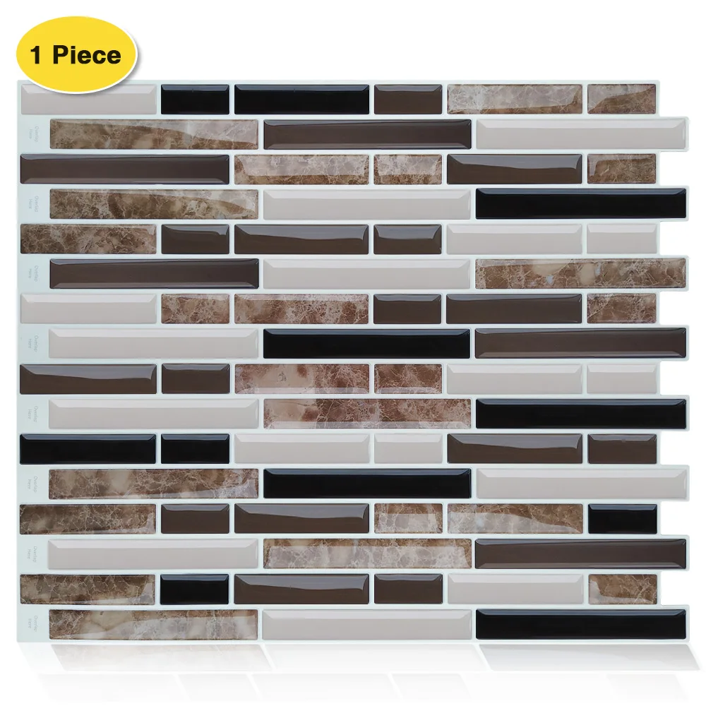 

Erzaa кожуру и палкой Wall Плитки самоклеющиеся бортиком для Кухня домашний декор DIY