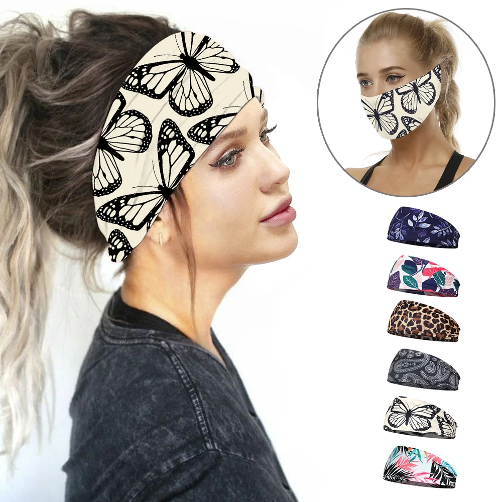 

Women's Workout Headband, Yoga Running Sports Travel Athletic Fitness Elastic Wicking Non Slip Headscarf Lightweight Headbands