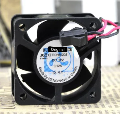 Оригинальный 100% рабочий RDH4020S 40 мм DC 12 В 0.12A 4020 4 см ультра-тихий охлаждающий вентилятор