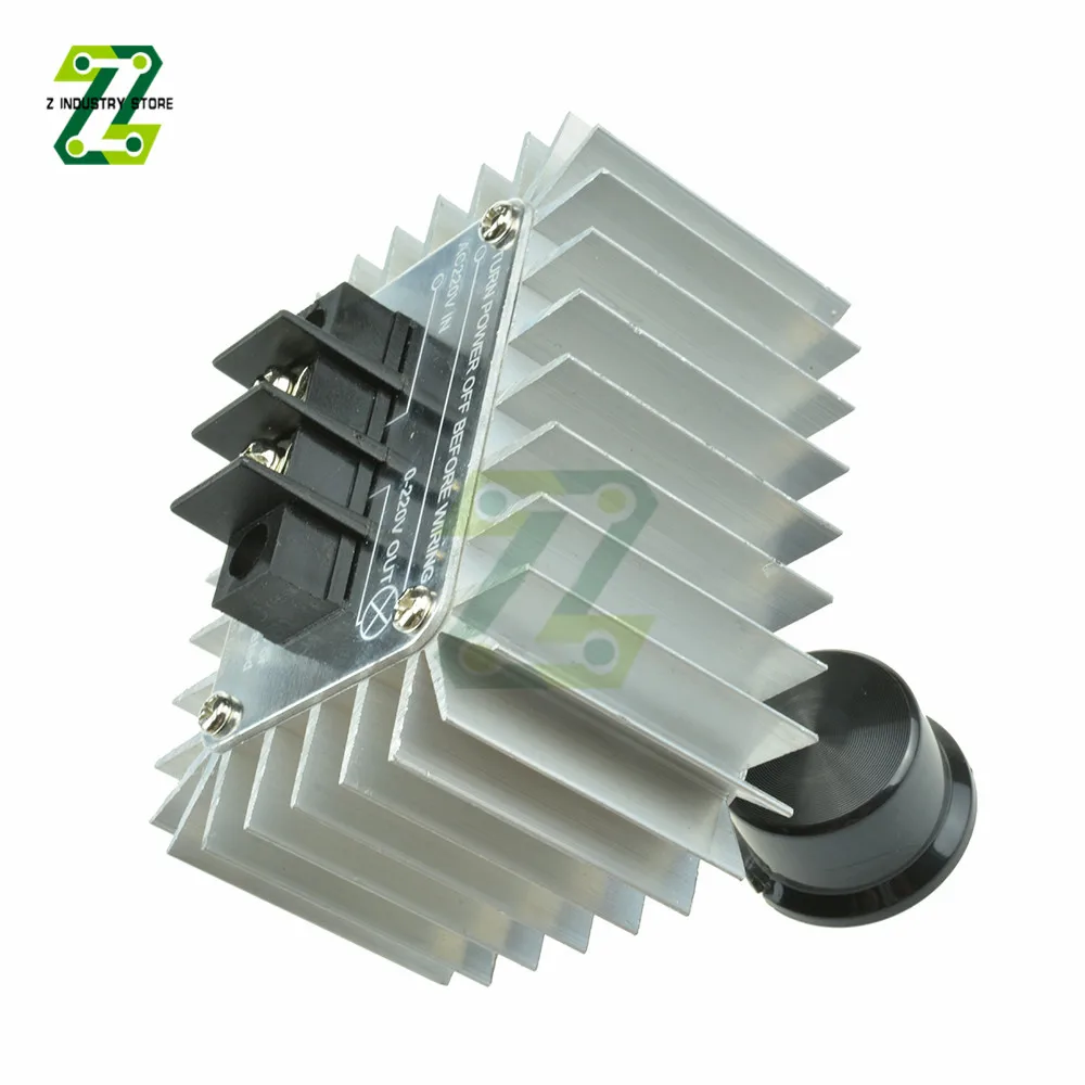 Регулятор напряжения 5000 Вт, контроллер скорости двигателя, диммер света, термостат, включение двигателя.