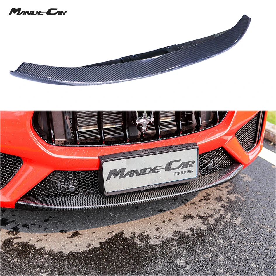 

Trofeo Front Bumper Front lip for Maserati Levante Carbon Fiber Cover Trims Front Bumper Decoration Trim