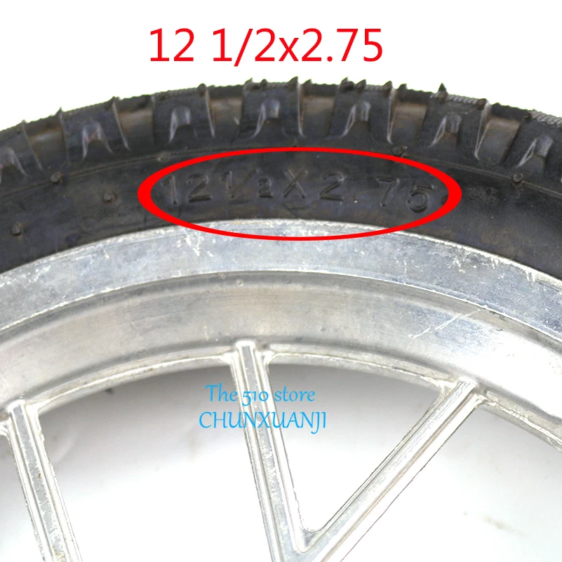 

Запасные части для мини-внедорожных мотоциклов Leah, маленькие передние и задние колеса в сборе, 12 1/2x2,75 колесная шина