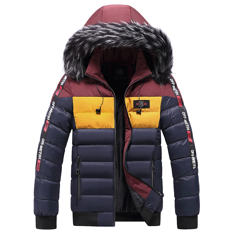 

Winter Short Padded Jacket Men's Jacket Men Korean Version of The Trend Handsome Winter Padded Jacket Men with Hood