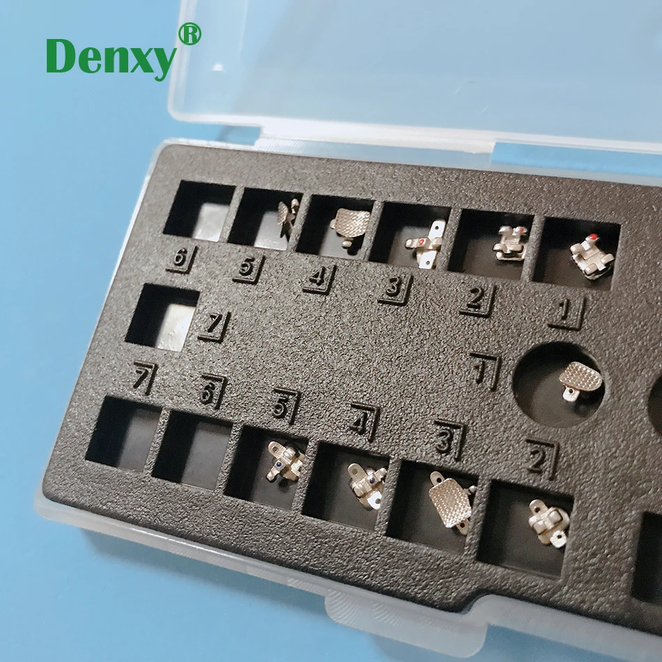 Denxy  High Quality 5set Alexander Bracket Orthodontic Braces Dental Metal Brackets Stainless Steel Bondable Brackets Ortho