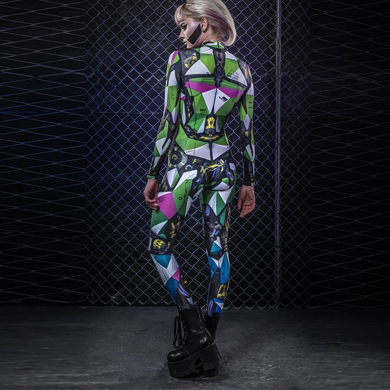 Женский костюм научной фантастики будущего воин комбинезон сексуальный для