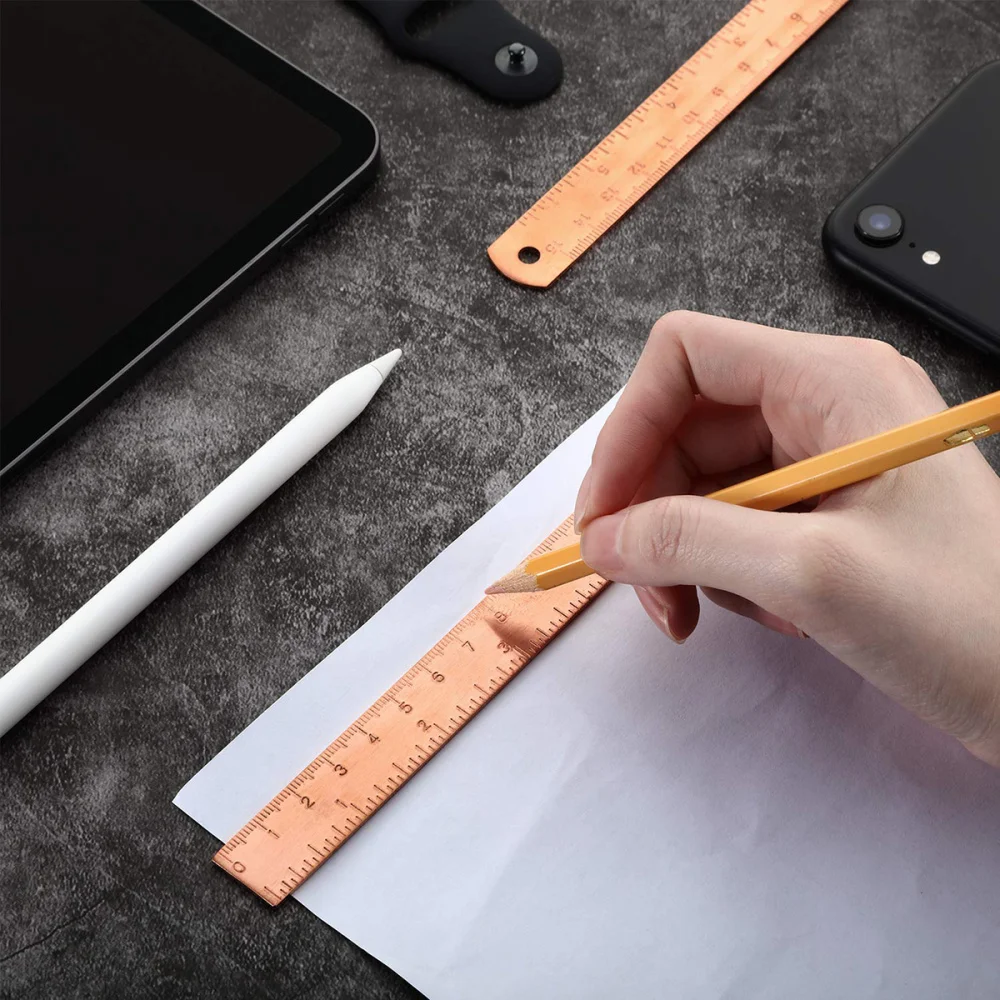 

2pcs Multifunctional Rulers Student Measurement Tool Creative Straight Ruler School Supplies for Student