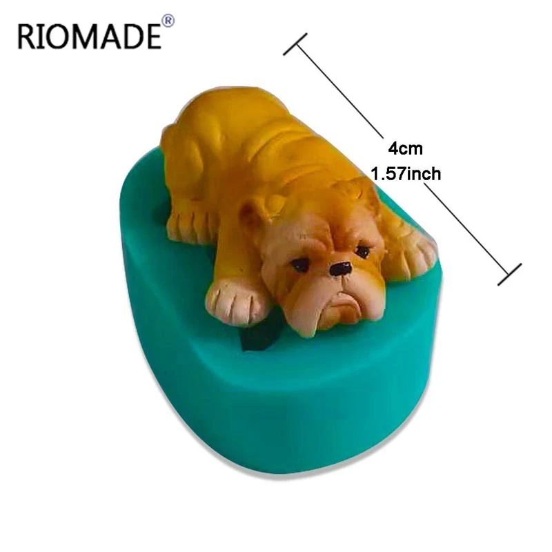 Мини силиконовая форма для бульдога инструменты украшения тортов маленьких