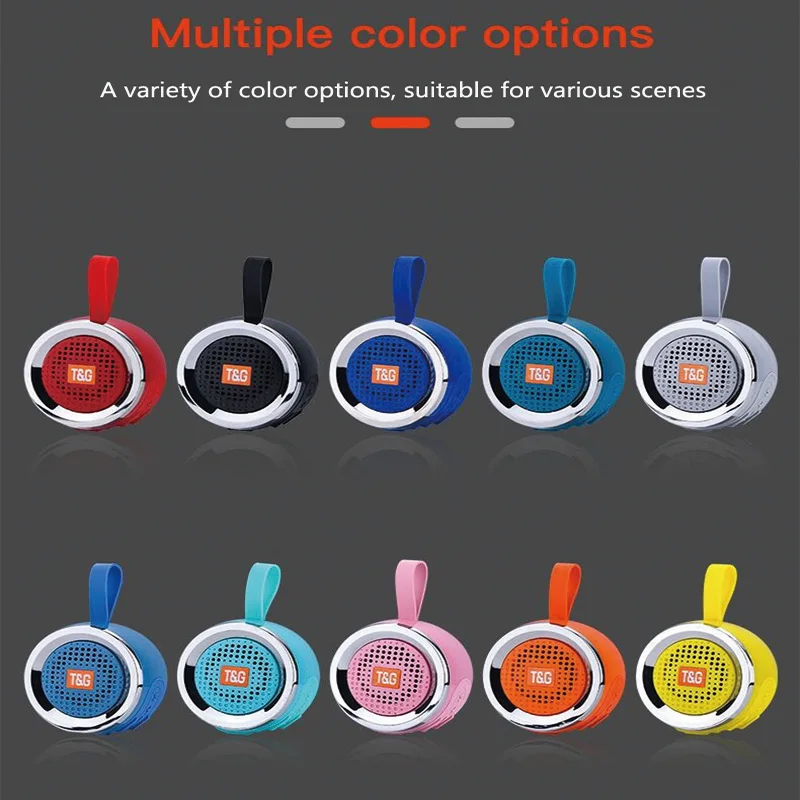 

Portable Mini Bluetooth Speaker with FM Radio, Waterproof Small Wireless Subwoofer, Wireless TF Card Speaker Boombox