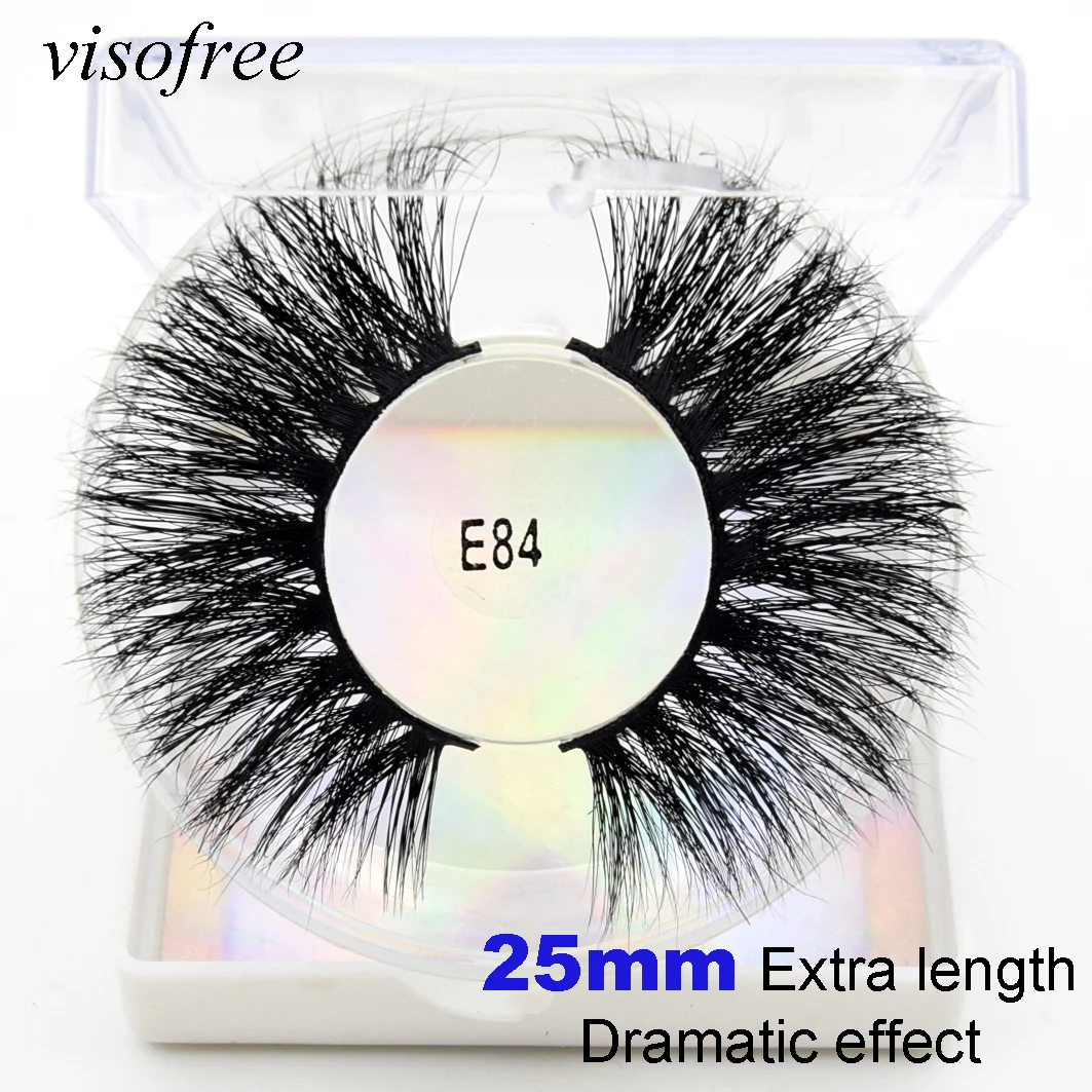 Visofree искусственные норковые ресницы натуральные накладные длинные 25 мм макияж 8D