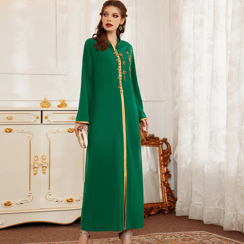 

Рамадан Caftan, Марокканское мусульманское платье, женская одежда, джалабия, мусульманский, Саудовская Аравия, марокканский кафтан, женское Африканское платье