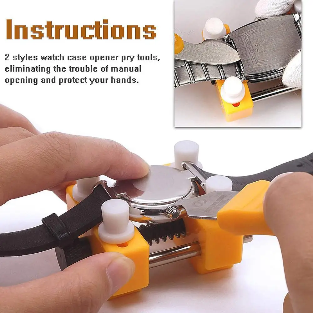 

Clock and Watch Tools Adjustable Pozier Holder Adjustable Two-leg Cover Open Set Open Large-diameter Watch the Back Combina V2N5