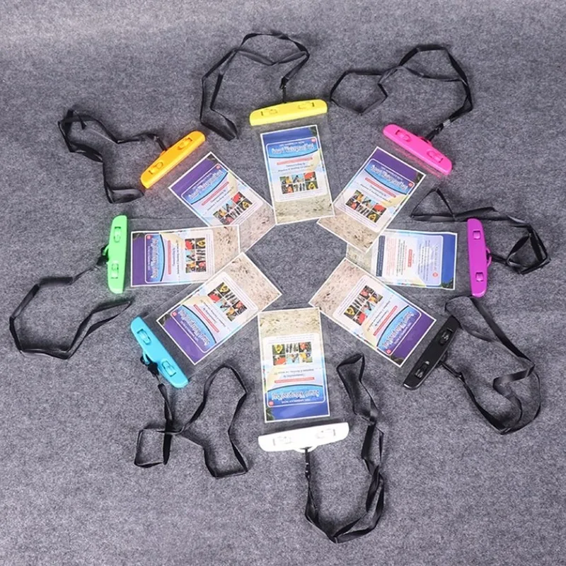 Флуоресцентные герметичные водонепроницаемые плавательные мешки с ремешком