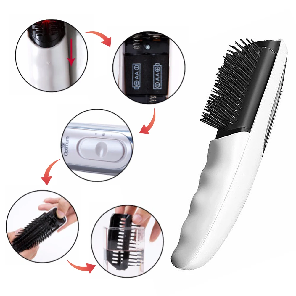 

Electric Infrared Laser Comb Anti-Hair Loss Hair Growth Care Head Scalp Vibrating Hair Brush Physiotherapy Therapy Massage Comb
