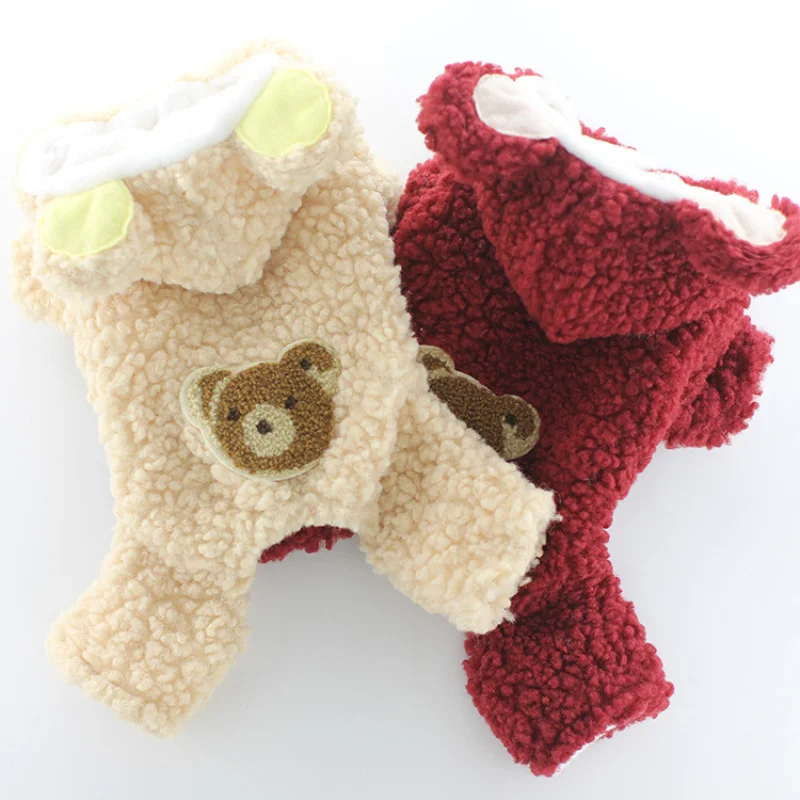 

Thicken Dog Jumpsuit Winter Puppy Doggie Small Dog Clothes Warm Pet Coat Outfit Garment Chihuahua Yorkshire Pomeranian Clothing
