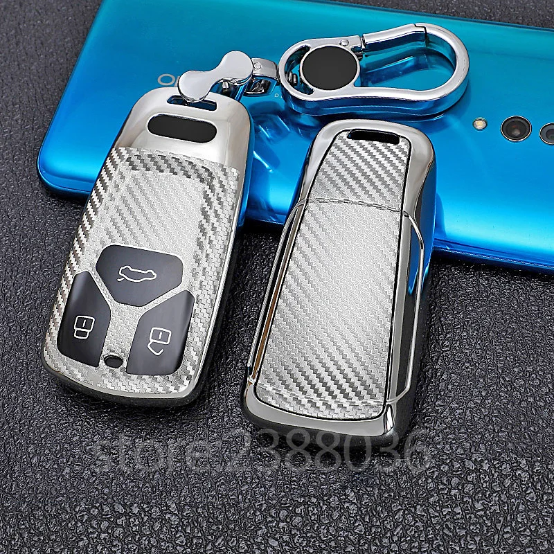 1x Car Key Cover for Audi A4 A5 A6 A7 A8 Q5 Q7 S4 S5 RS4 3 Button Smart Premium Soft TPU Protective Fob | Автомобили и мотоциклы