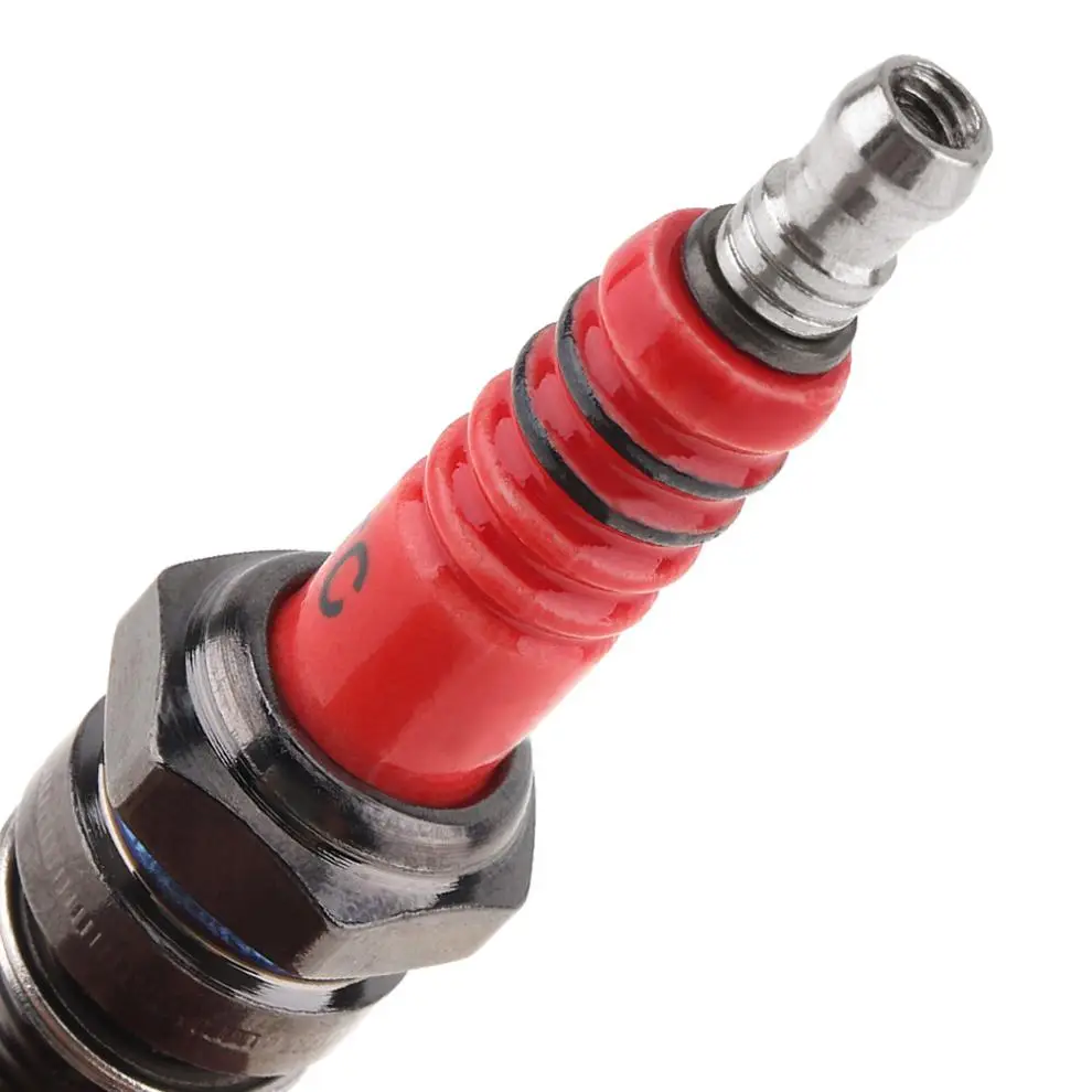 D8TC Level 3 Multi-angle Ignition Red Head Motorcycle Platinum Nozzles Plugs Fit for CG 125cc 150cc 200cc 250cc | Автомобили и