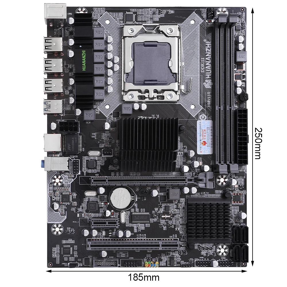 Материнская плата HUANANZHI X58 LGA 1366 с поддержкой RECC NON ECC DDR3 и Xeon процессор USB3.0 AMD RX Series
