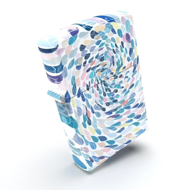 

high glossy Dense Whirlpool colorful design good quality lighter copper material Made in USA for Zippo gift for man