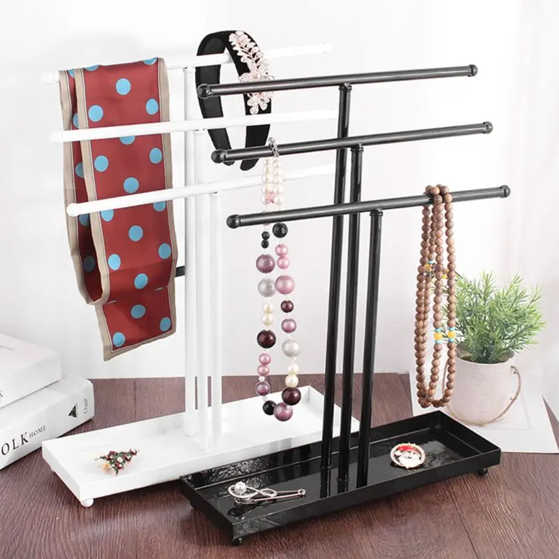 

Metal 3 Tier Tabletop Bracelet & Necklace Jewelry necklace Organizer Display Tree jewelry holder jewelry organizer