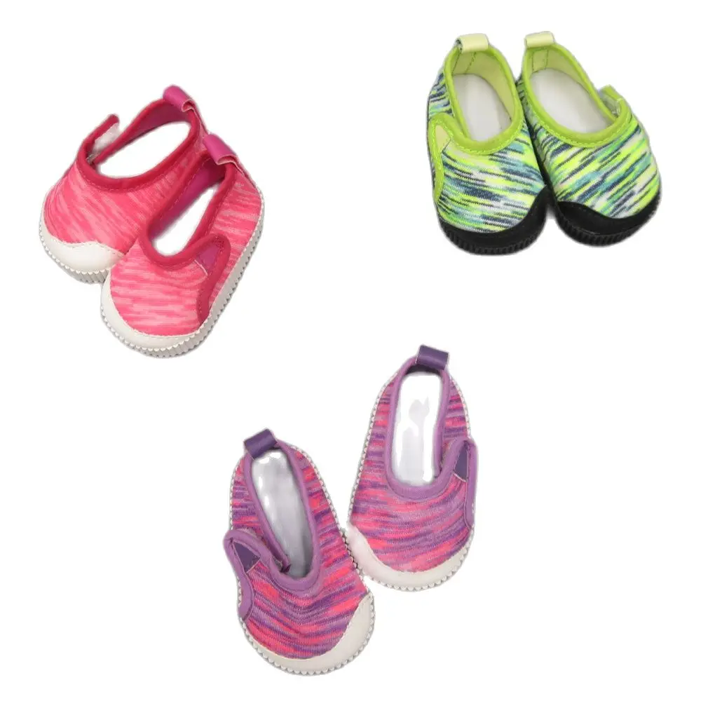 

mini Baby shoes for doll fit 43 cm new born doll accessories and American doll Casual shoes sports shoes Flat bottom shoes
